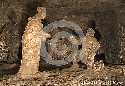 Salt mine Wieliczka Editorial Stock Photo