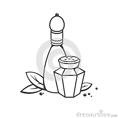 Salt and pepper Vector Illustration