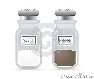 Salt and pepper shaker Vector Illustration