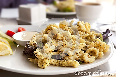 Salt and Pepper Squid Stock Photo