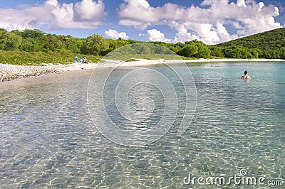 Salt Pond Beach, St. John Stock Photo