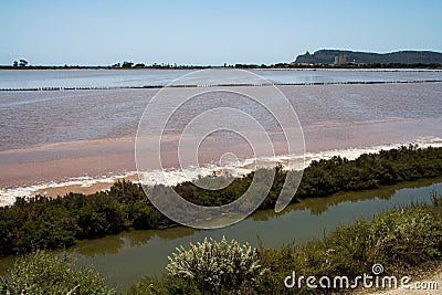 The salt pond Stock Photo