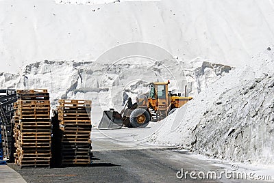 Salt production plant Stock Photo