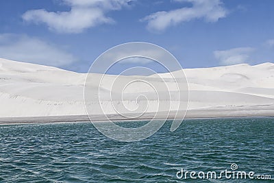 Salt refinery at Guerrero Negro, Mexico Stock Photo