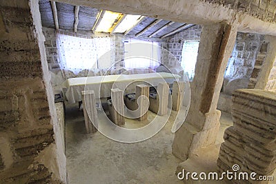 Salt sculptures, Salar De Uyuni Bolivia Editorial Stock Photo