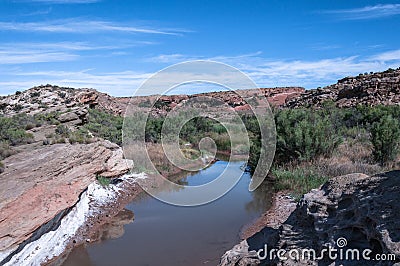 Salt Valley Wash in Arches National Park, Utah Stock Photo