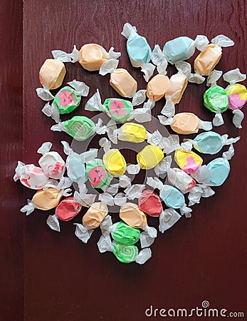 Salt water taffy Stock Photo