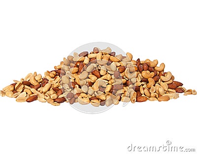 Salted Mixed Nuts Stock Photo