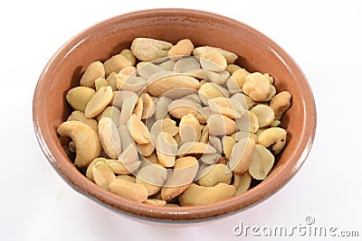Salted nuts Stock Photo