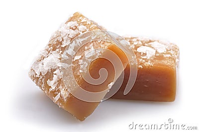 Salted Toffee Candy Stock Photo