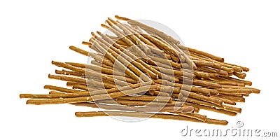 Salted whole wheat bretzel sticks Stock Photo