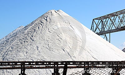 Saltworks in Margherita di Savoia, Italy Stock Photo