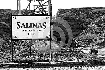 Saltworks Pedra de Lume Editorial Stock Photo