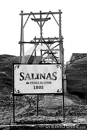 Saltworks Pedra de Lume Editorial Stock Photo