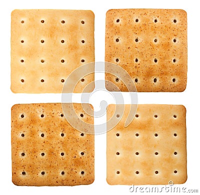 Salty crackers Stock Photo