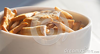 Salty snacks Stock Photo