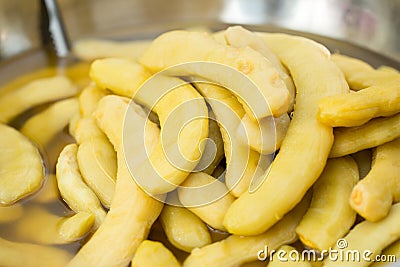 Salty sour Tamarind pickle fruit reservation for snack Stock Photo