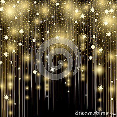 Salute elements background pattern. Star splashes, blurred spots Vector Illustration