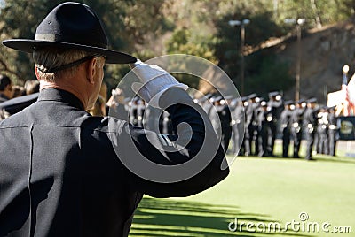 Salute to you all #2 - LAPD Editorial Stock Photo