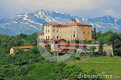 Saluzzo Castello della Manta Stock Photo