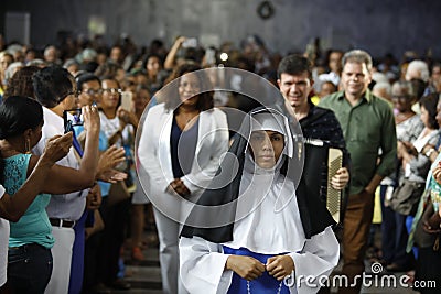 Canonization mass of saint dulce of the poor Editorial Stock Photo