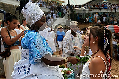 iemanja party in salvador Editorial Stock Photo