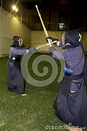 Martial art fighters from japan Editorial Stock Photo