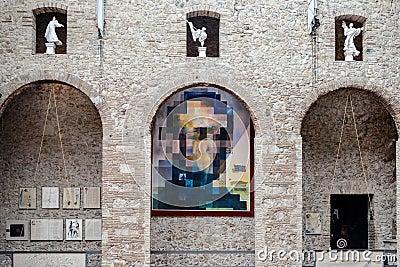 Salvador Dali`s Museum in Figueres; Spain Editorial Stock Photo