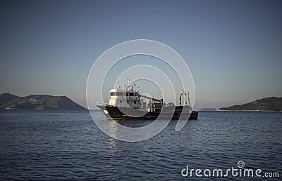Salvage Boat, Kas, Turkey Stock Photo