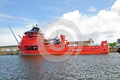 Salvage boat Editorial Stock Photo