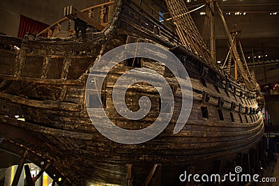 Salvaged warship Vasa Editorial Stock Photo