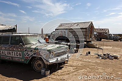 Salvation Mountain, Niland, California Editorial Stock Photo