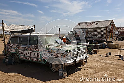 Salvation Mountain, Niland, California Editorial Stock Photo