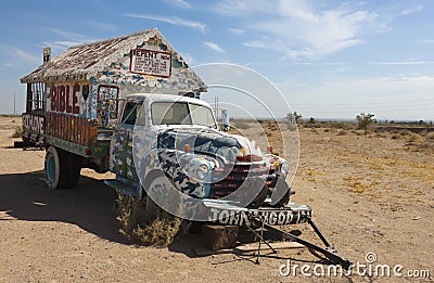 Salvation Mountain, Niland, California Editorial Stock Photo