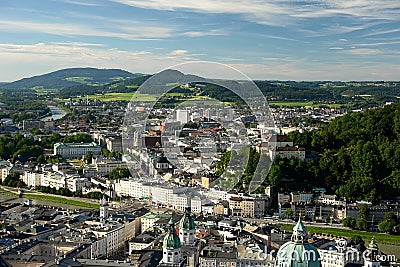 Salzburg City Stock Photo