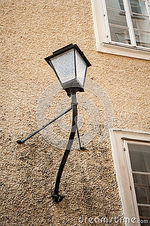 Salzburg, old street lamp Stock Photo