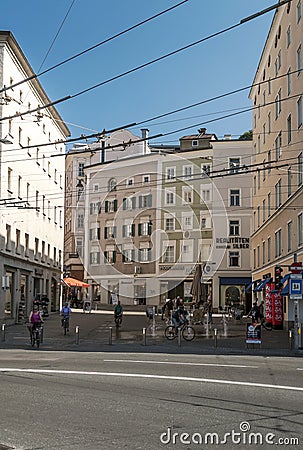 Salzburg street Editorial Stock Photo