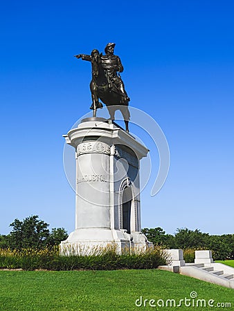 Sam Houston Monument Houston Texas Stock Photo