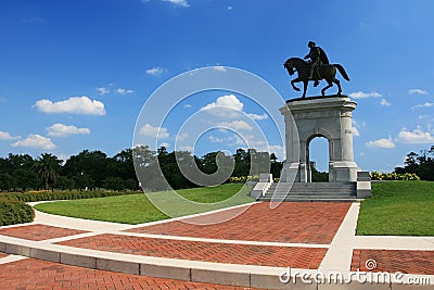 Sam Houston statue at park, Texas Stock Photo