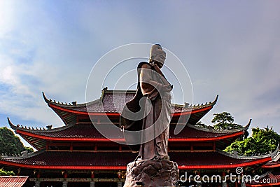 Admiral Zheng He statue in Central Java, Indonesia Stock Photo