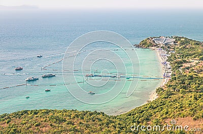 Samae Beach in Ko Larn ( Ko Lan ) - Pattaya Thailand Stock Photo