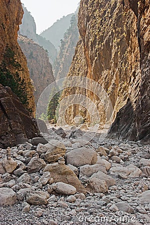 Samaria gorge Stock Photo