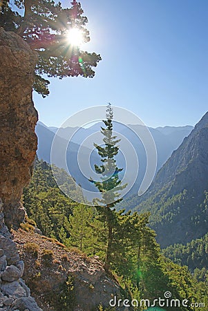 Samaria gorge Stock Photo