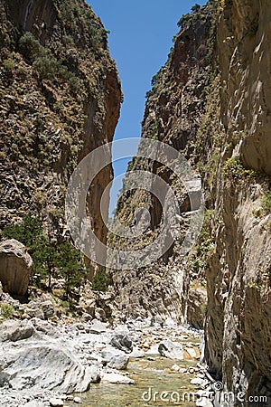 Samaria Gorge Stock Photo