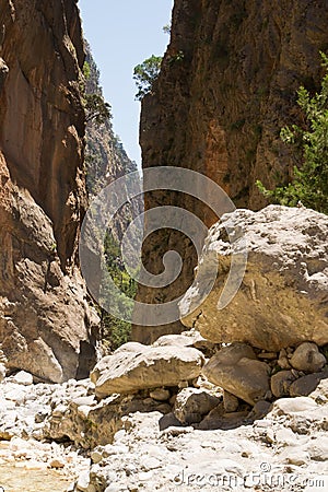 Samaria Gorge Stock Photo