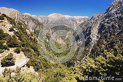 Samaria Gorge, Crete Stock Photo