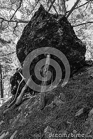 Samaria Gorge. Stock Photo