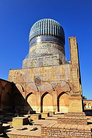 Samarkand: bibi khanym mosque Stock Photo