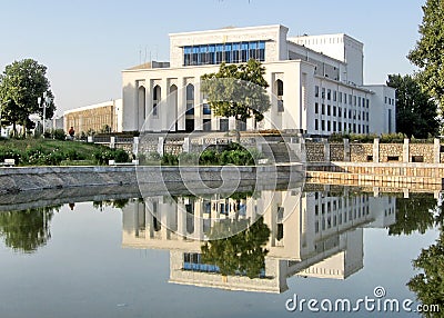 Samarkand Musical and Drama Theater September 2007 Stock Photo