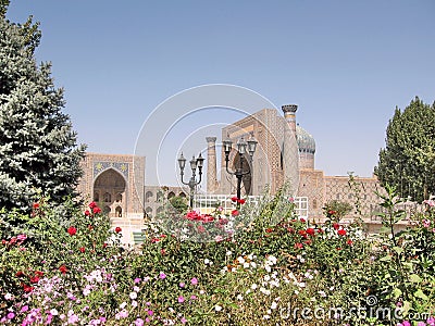 Samarkand the Registan September 2007 Stock Photo